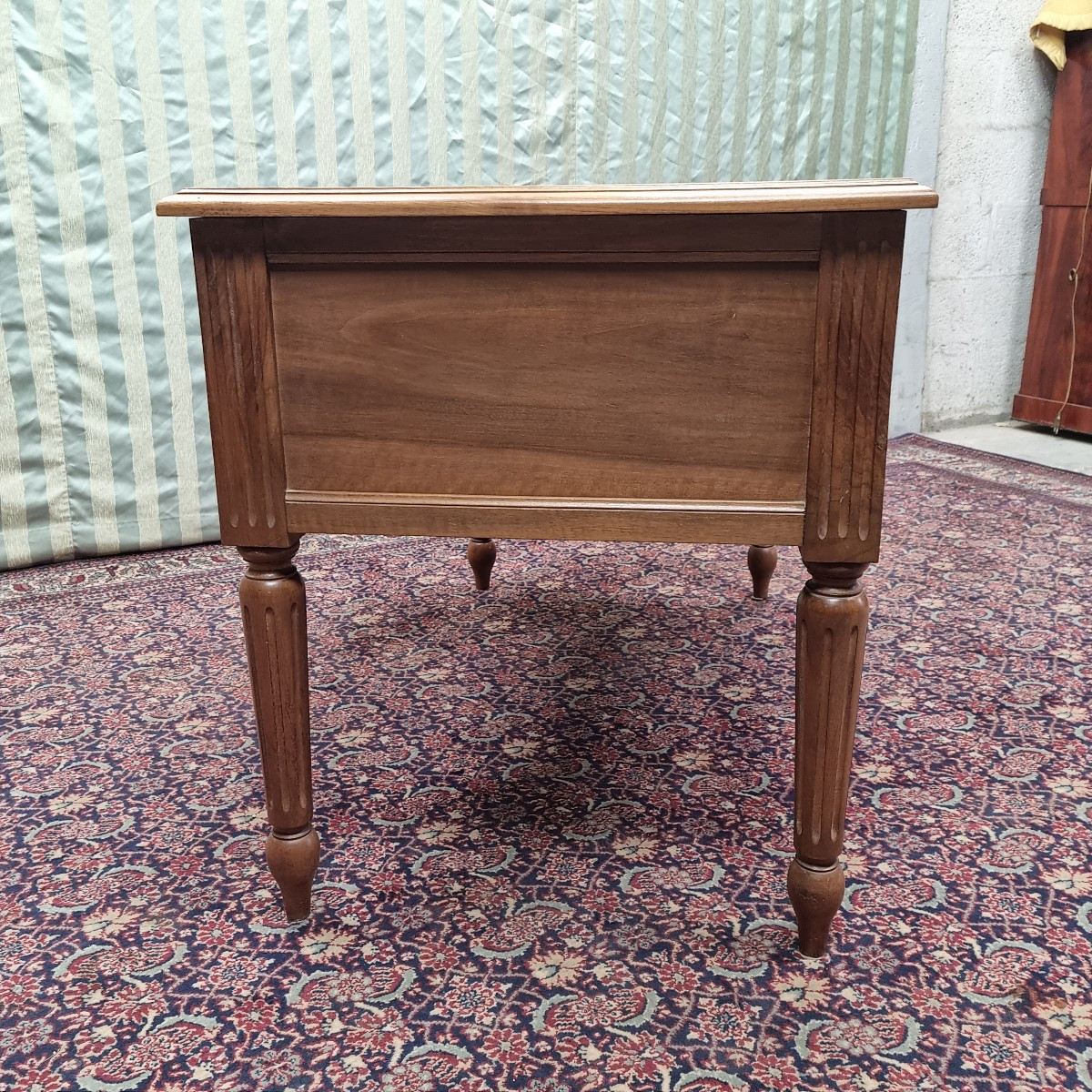 Mid-century Desk In Blond Walnut, Louis Philippe Style, 19th Century -photo-2