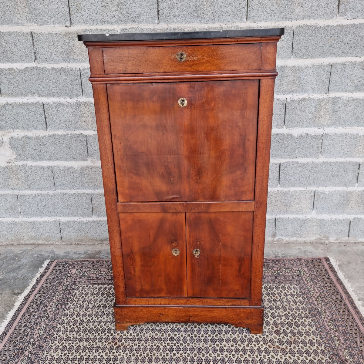 Mahogany Secretary, Restoration, 19th Century