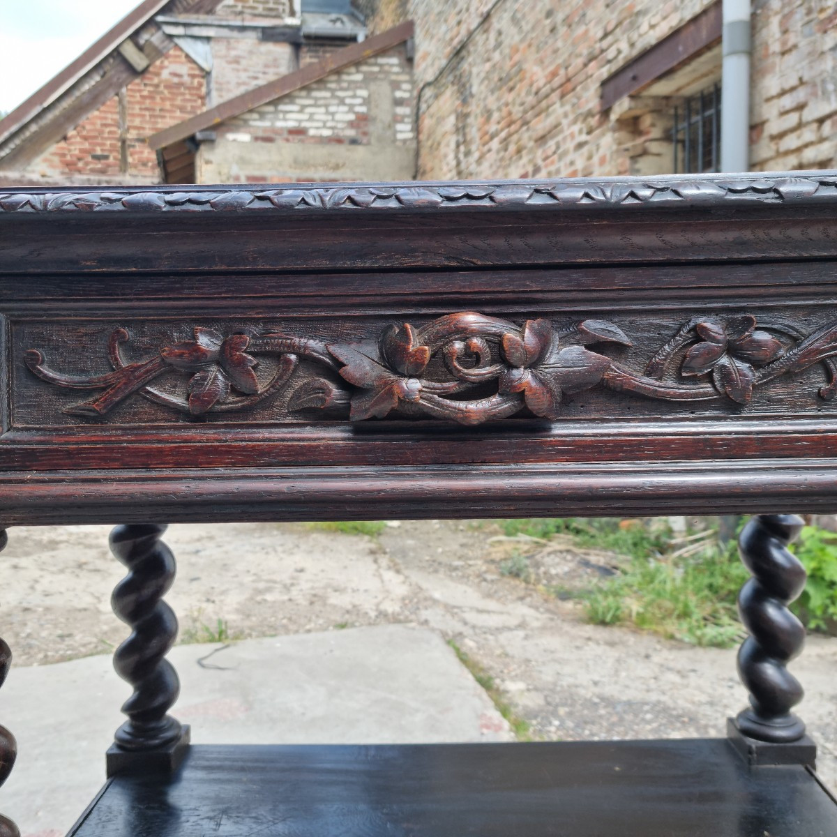 Louis XIII Oak Serving Trolley, 19th Century -photo-4