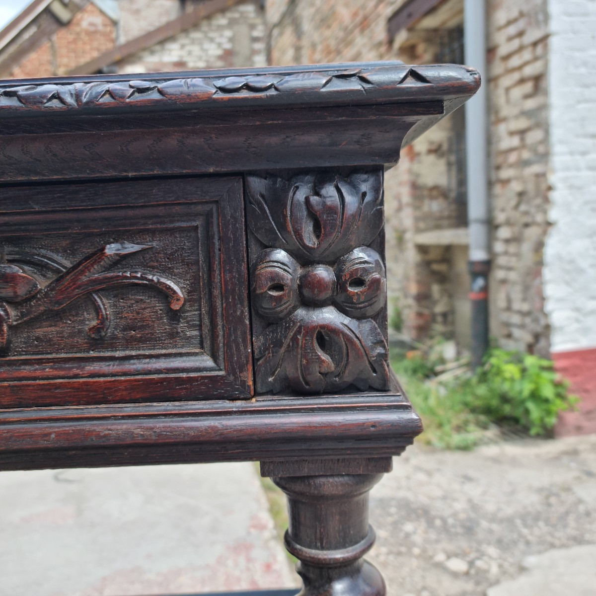 Louis XIII Oak Serving Trolley, 19th Century -photo-6