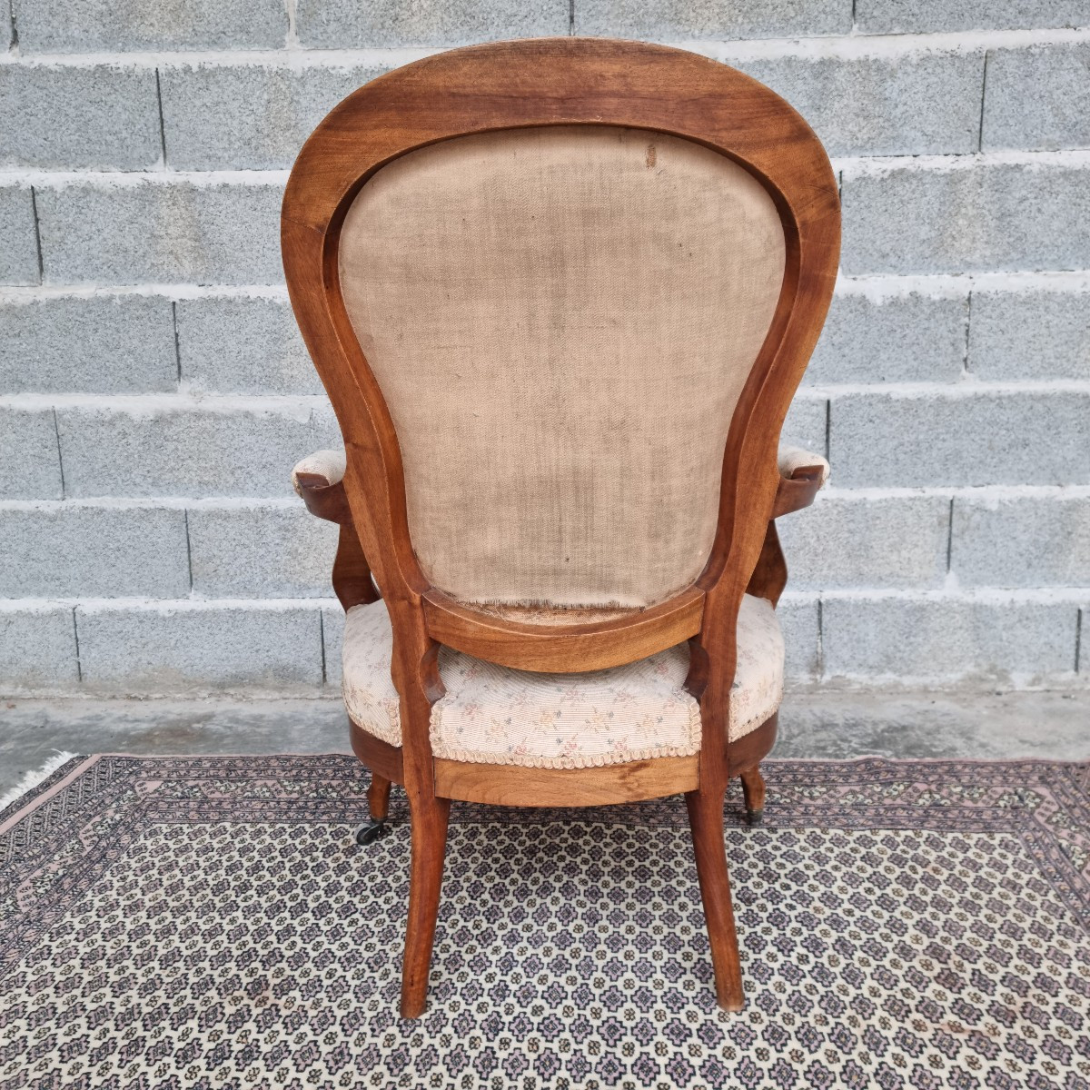 Pair Of Walnut Cabriolet Armchairs, Napoleon III, 19th Century -photo-2