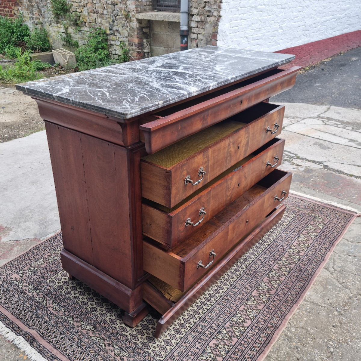 Commode en acajou, Louis Philippe, d'époque XIXème -photo-4