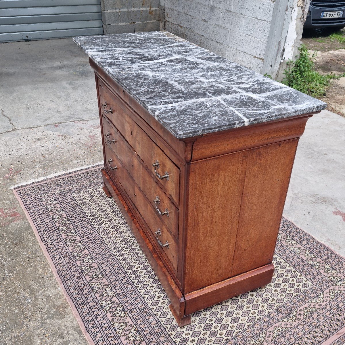 Commode en acajou, Louis Philippe, d'époque XIXème -photo-1