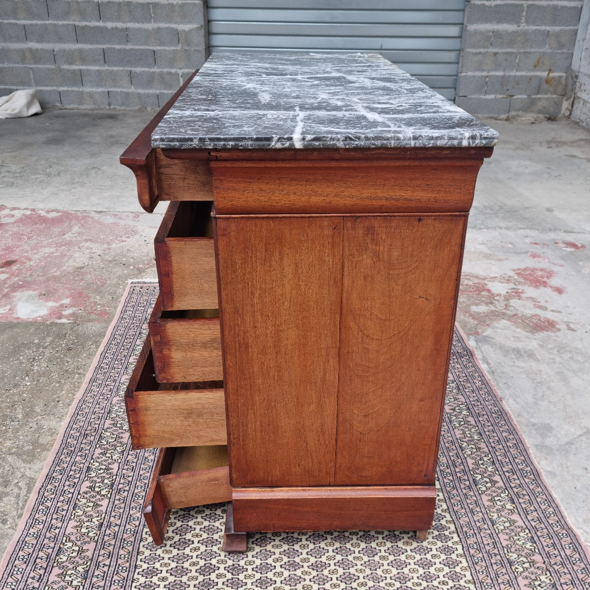 Commode en acajou, Louis Philippe, d'époque XIXème -photo-3