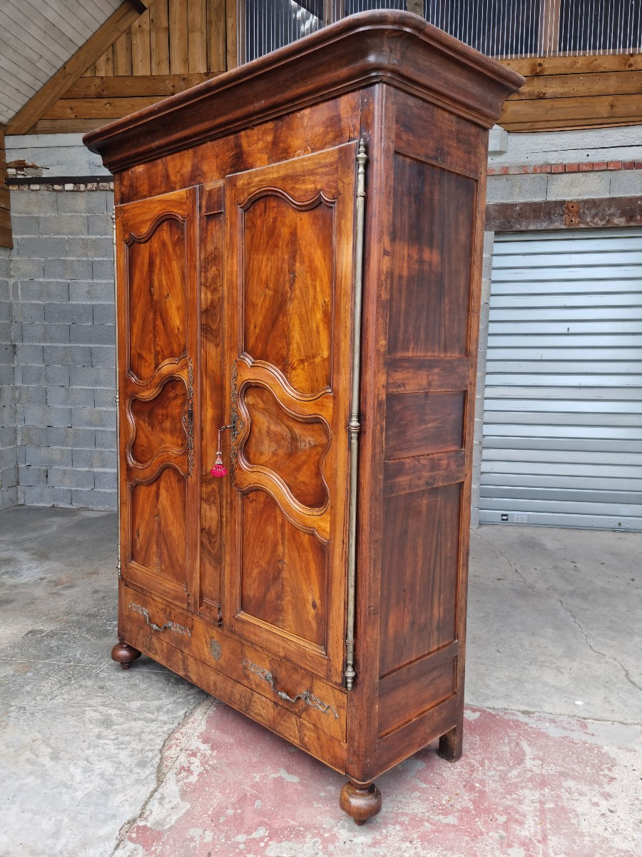 Molded Cherry Wood Cabinet, Louis XV, 18th Century. -photo-2
