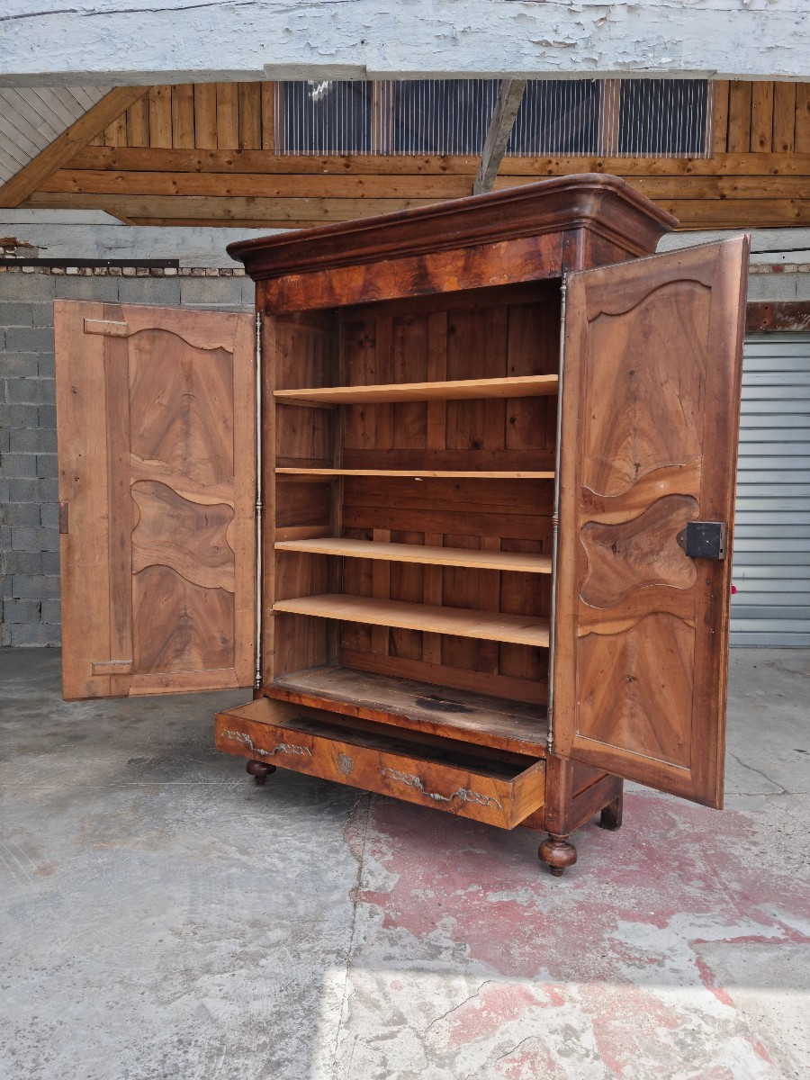 Molded Cherry Wood Cabinet, Louis XV, 18th Century. -photo-4