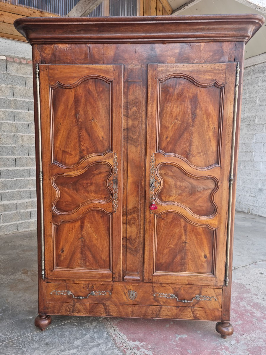 Molded Cherry Wood Cabinet, Louis XV, 18th Century. 