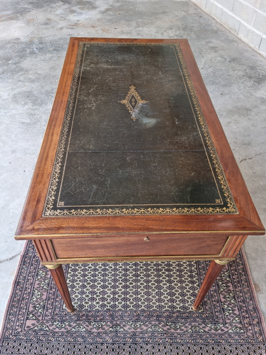 19th Century Louis XVI Style Mahogany Desk -photo-5