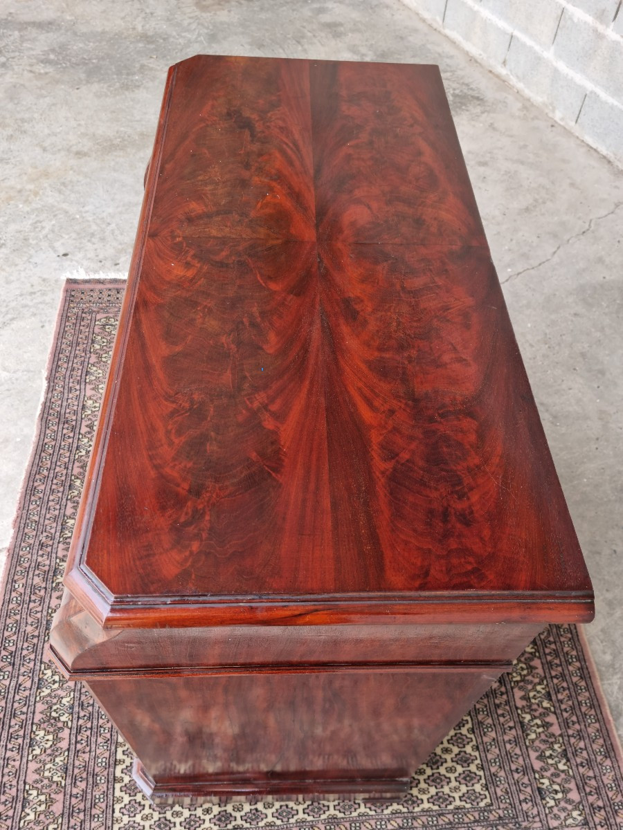 Commode de toilette, en acajou, Louis Philippe d'époque 19ème. -photo-3