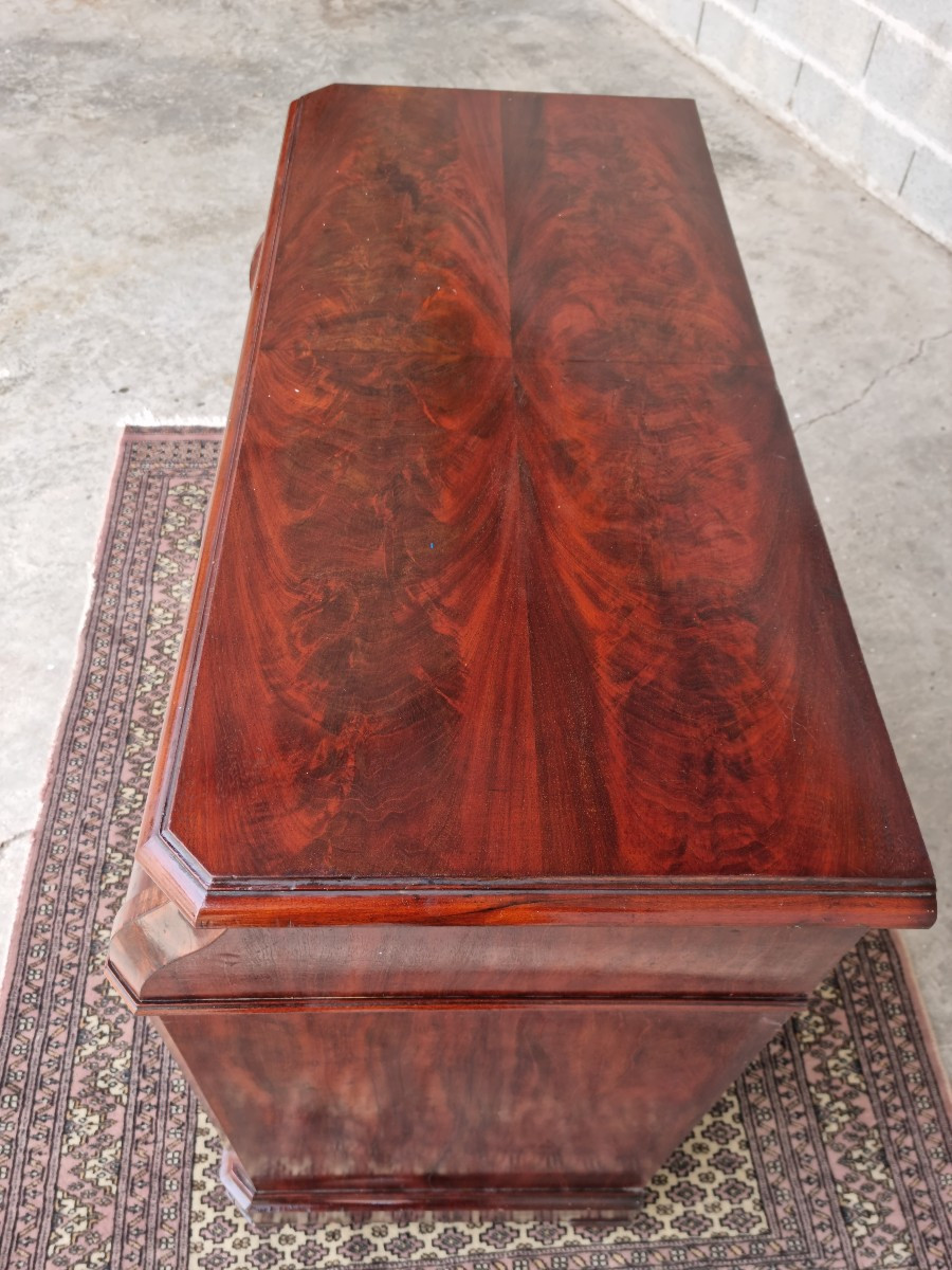 Commode de toilette, en acajou, Louis Philippe d'époque 19ème. -photo-4