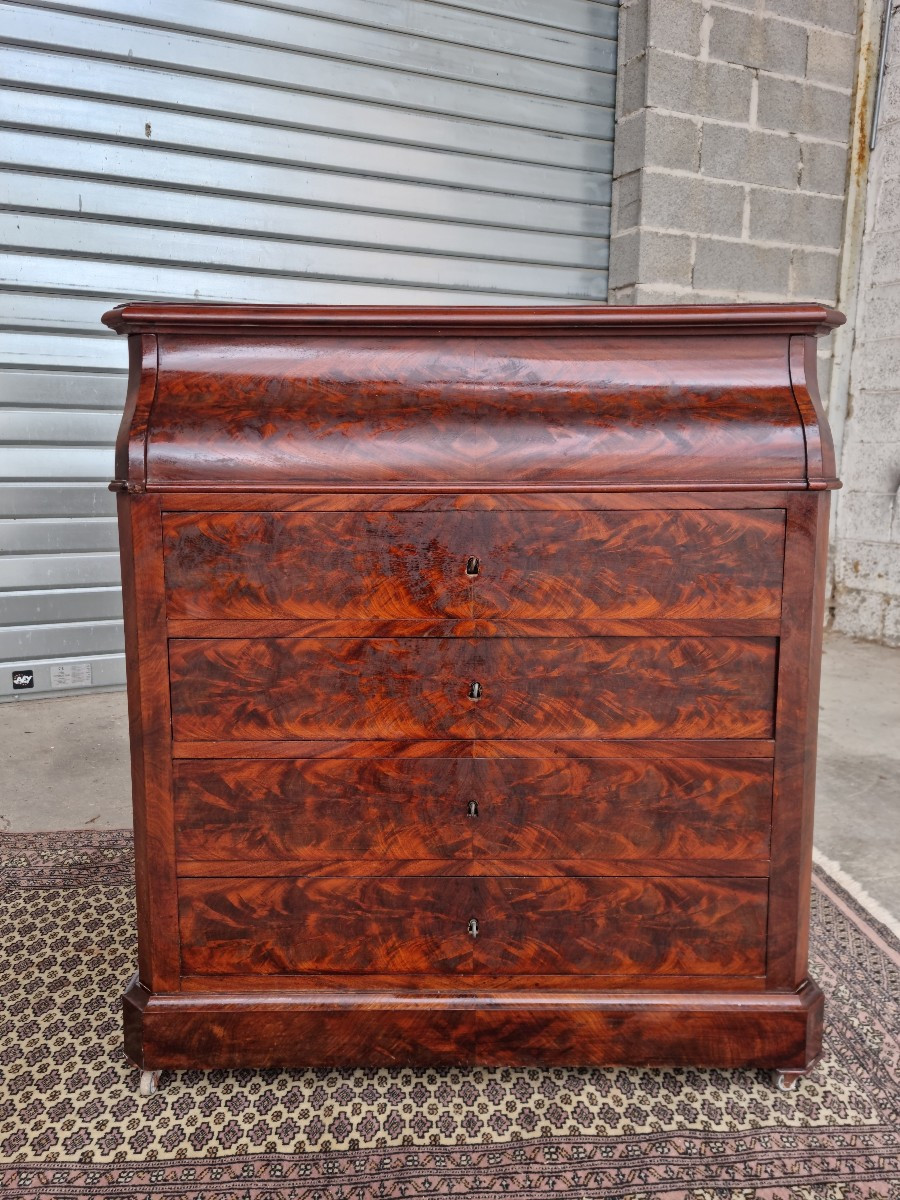 Commode de toilette, en acajou, Louis Philippe d'époque 19ème. 