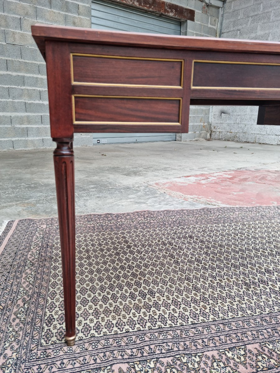 Mahogany Bureau Plat, Mid-century, Louis XVI, 20th Century -photo-2