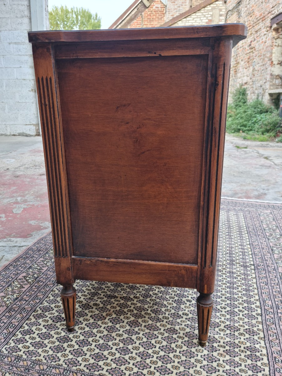 Commode en palissandre, Louis XVI d'époque XXème. -photo-3