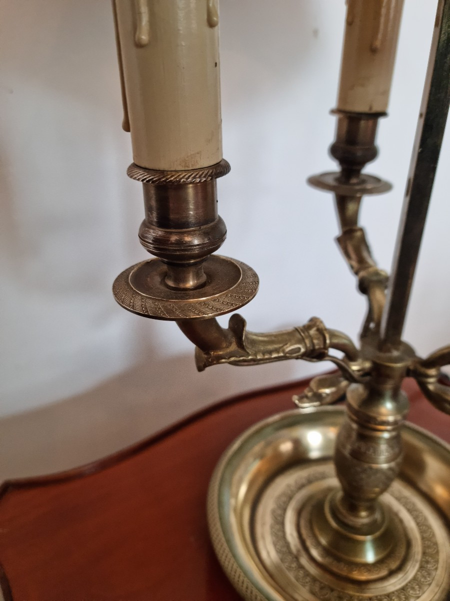 Lampe bouillotte Empire d'époque XXème-photo-4