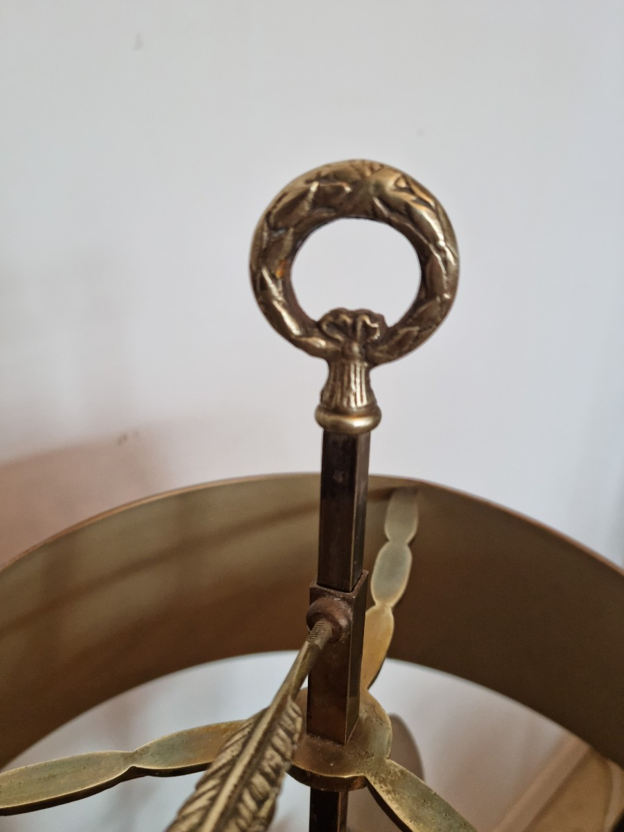 Lampe bouillotte Empire d'époque XXème-photo-2