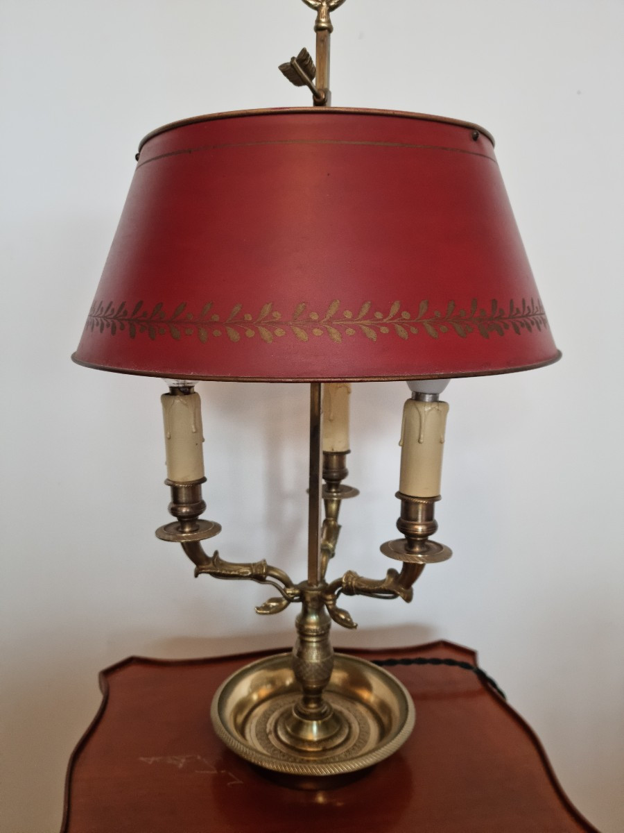 Lampe bouillotte Empire d'époque XXème-photo-5