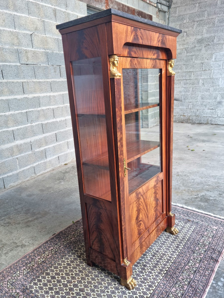 Mahogany Display Cabinet, Empire, 20th Century -photo-2