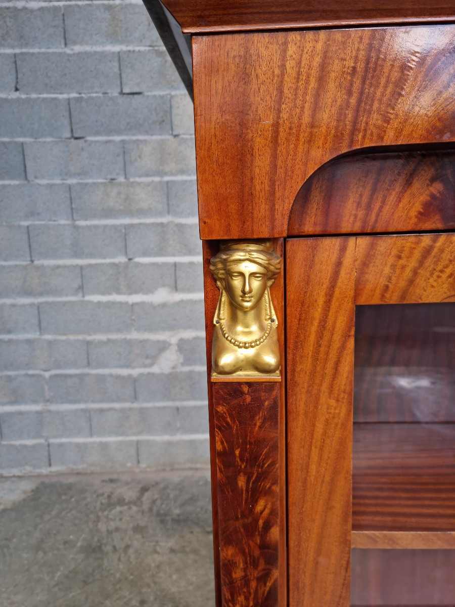 Mahogany Display Cabinet, Empire, 20th Century -photo-3
