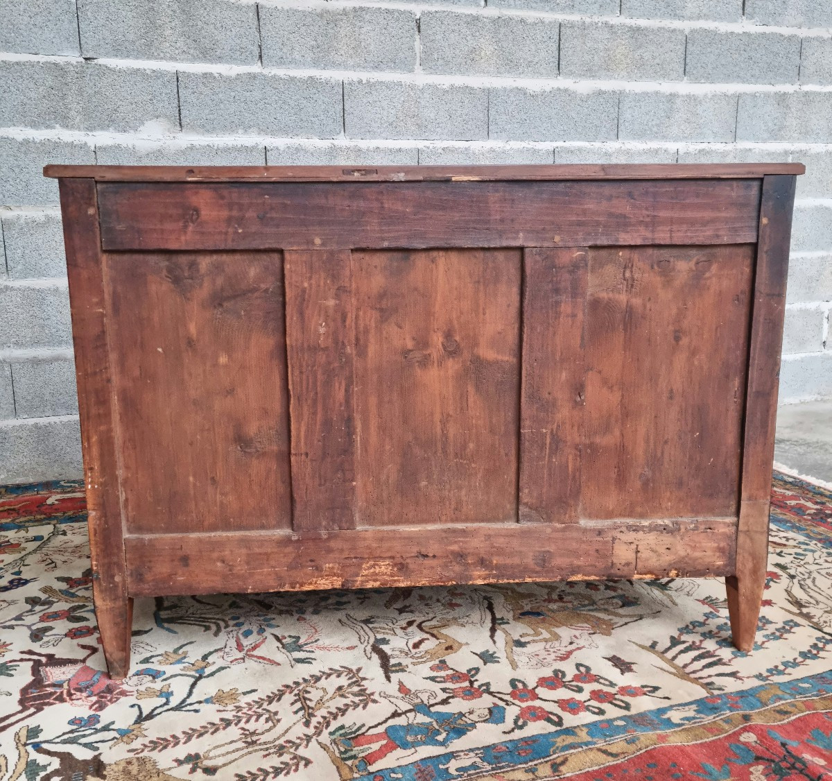 Solid Mahogany Chest Of Drawers, Louis XVI Style, 18th Century.-photo-5