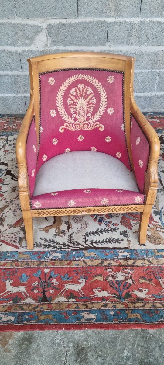 Pair Of Empire Armchairs – French Work, Early 20th Century-photo-4