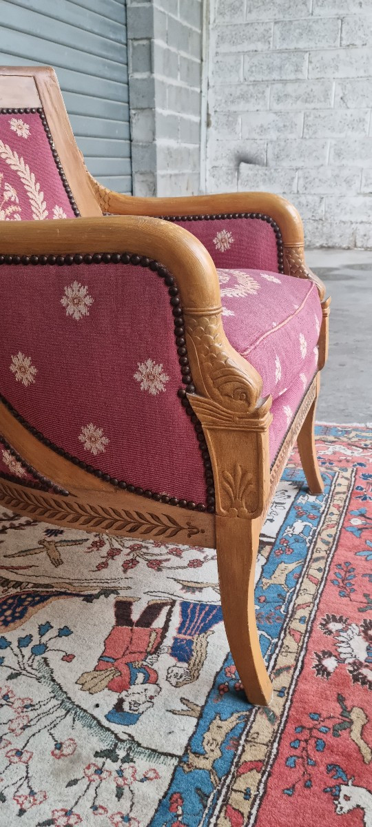 Pair Of Empire Armchairs – French Work, Early 20th Century-photo-1