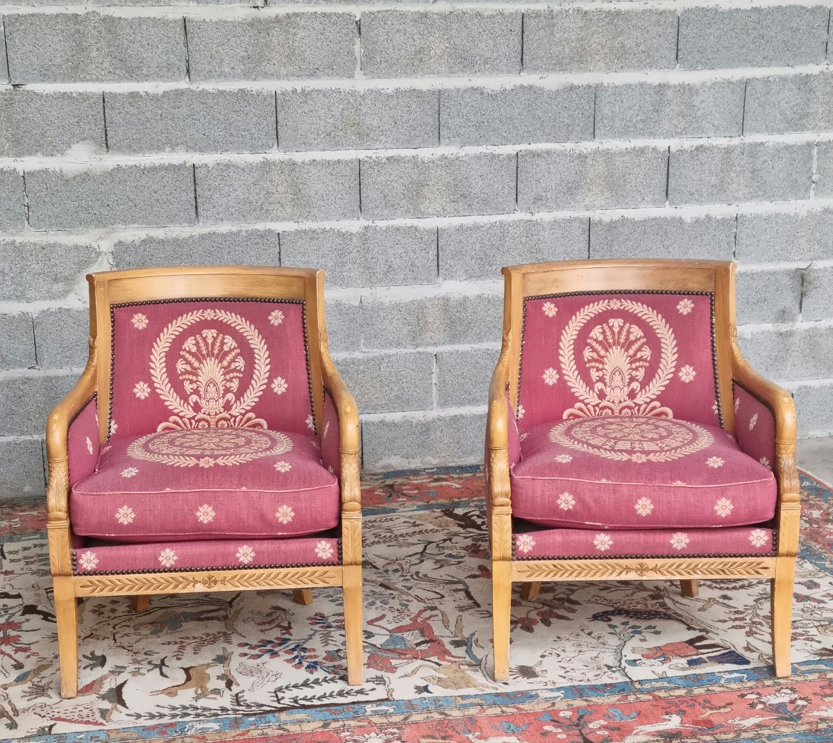 Pair Of Empire Armchairs – French Work, Early 20th Century-photo-2