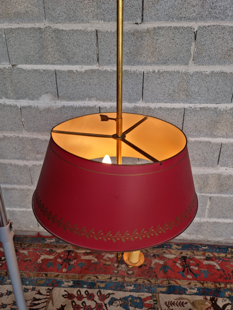  Bouillotte Chandelier, Empire/restoration Period, 20th Century-photo-4