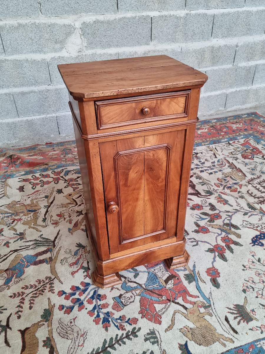 Chevet en merisier blond massif et placage, Louis Philippe, d'époque XIXème. -photo-2