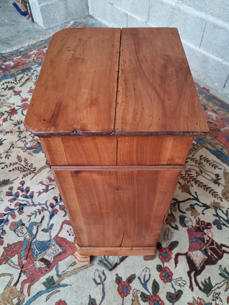 Chevet en merisier blond massif et placage, Louis Philippe, d'époque XIXème. -photo-4