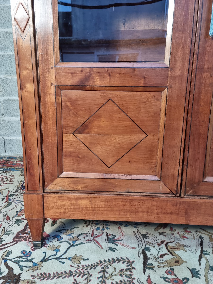Solid Cherry Wood Bookcase, ©charles X, 19th Century -photo-4