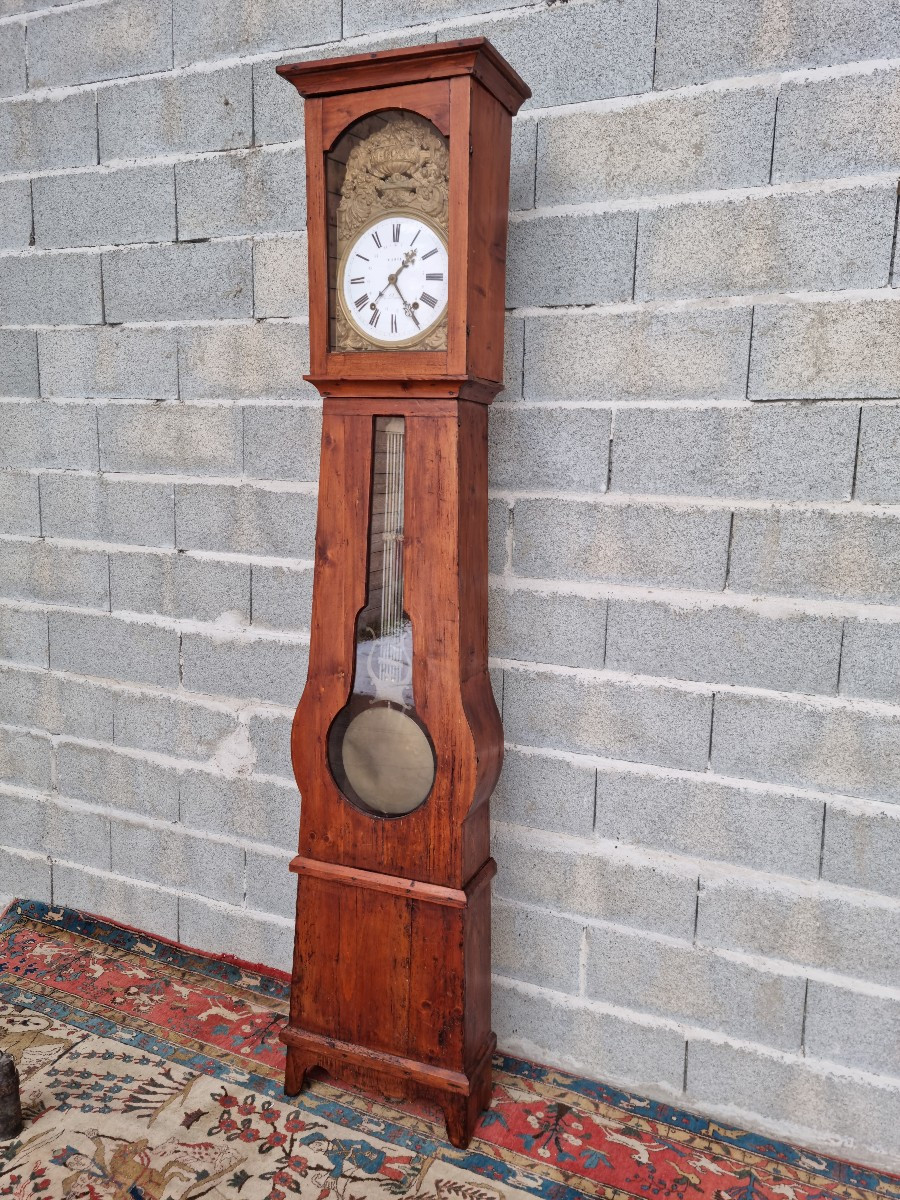 Horloge comtoise en sapin – fin XVIIIᵉ / début XIXᵉ siècle-photo-3