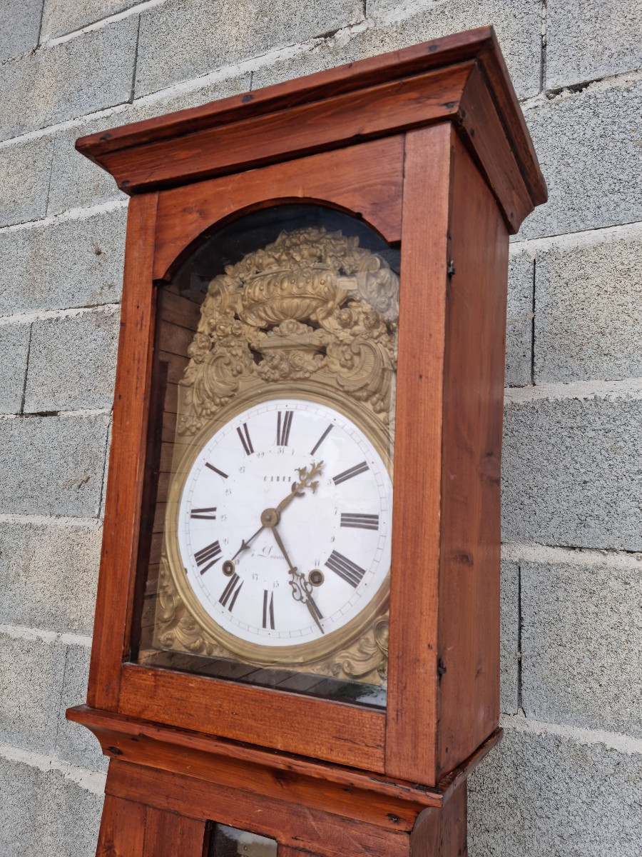 Horloge comtoise en sapin – fin XVIIIᵉ / début XIXᵉ siècle-photo-3
