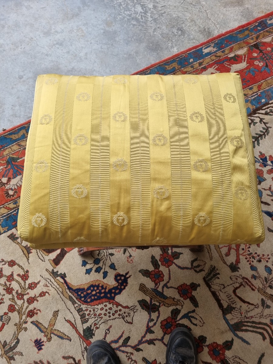 Tabouret curule,  Empire en acajou – XXᵉ siècle-photo-4