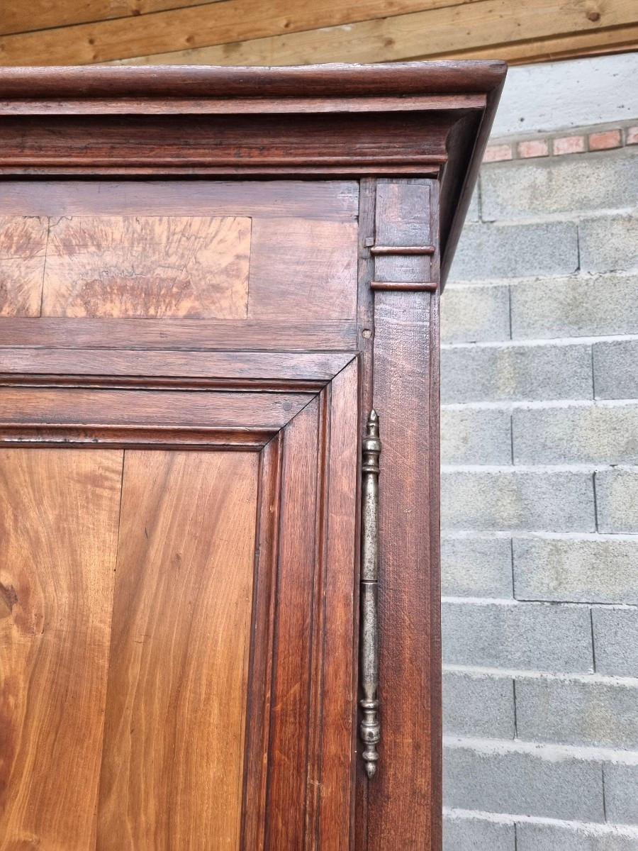 Armoire Louis XVI en chêne et acajou – d'époque XVIIIᵉ siècle-photo-2