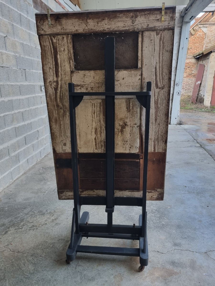 Louis XVI Period Trumeau, 18th Century – Painting And Mirror-photo-1