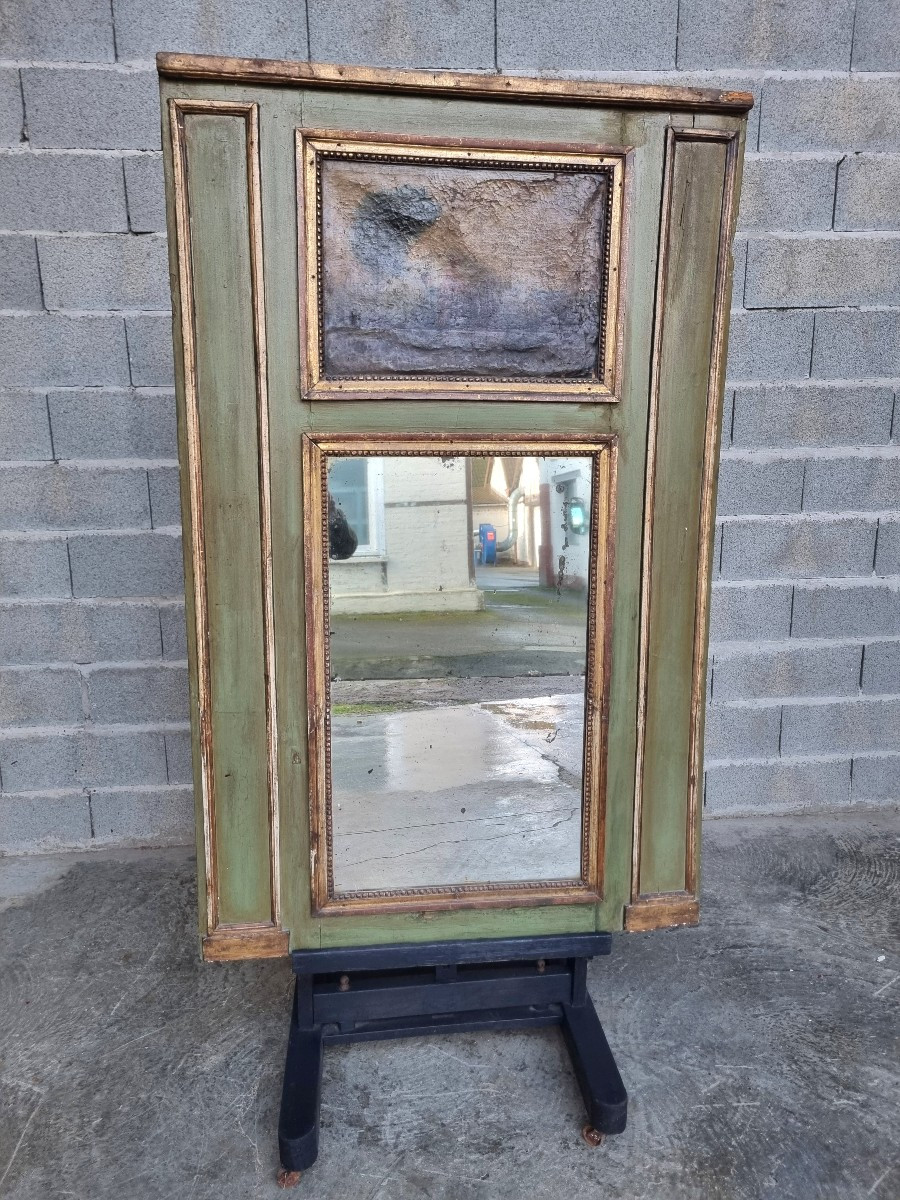 Louis XVI Period Trumeau, 18th Century – Painting And Mirror