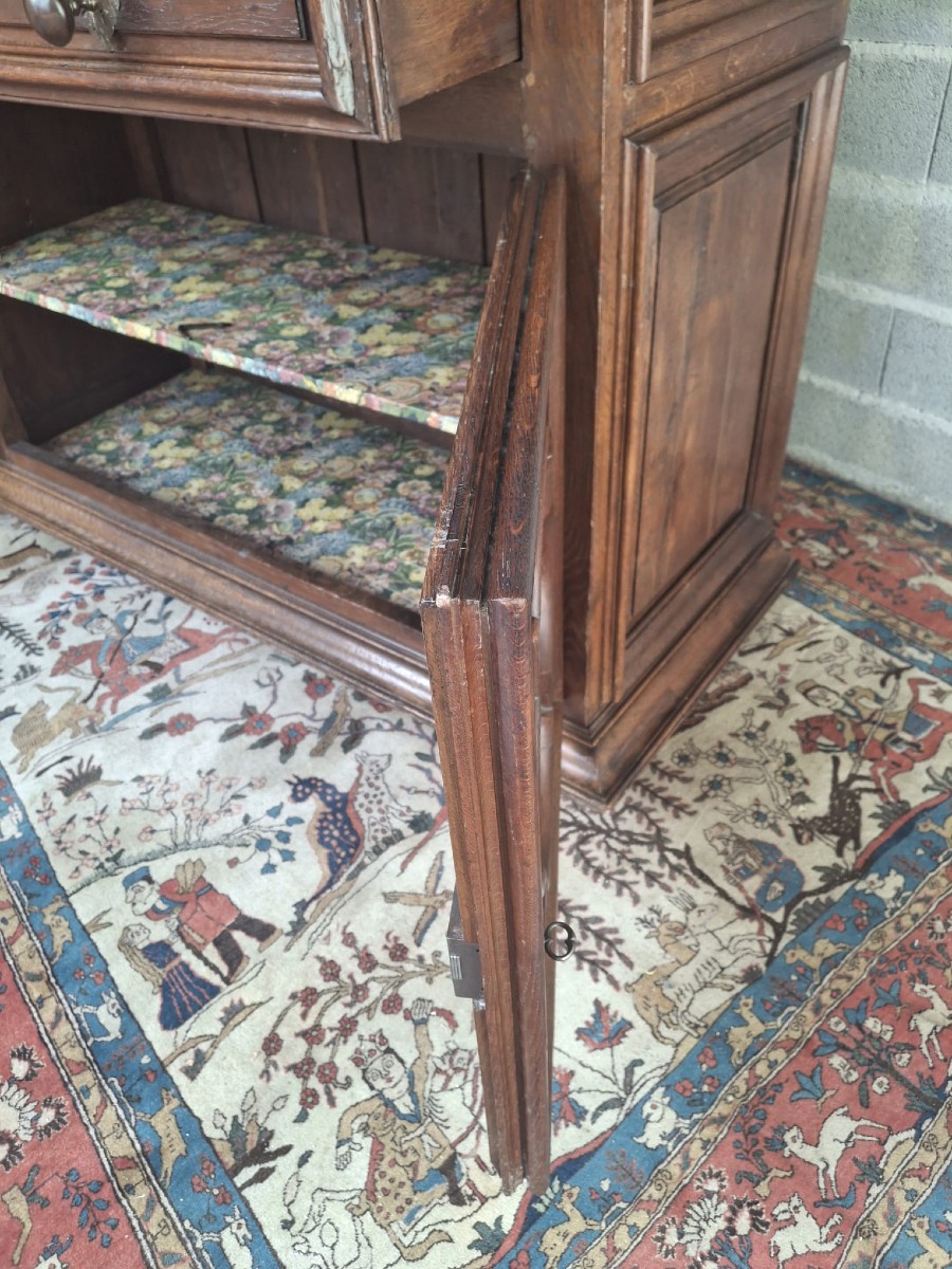 Buffet quatre portes, en chêne sculpté, Régence d'époque XVIIIème-photo-6