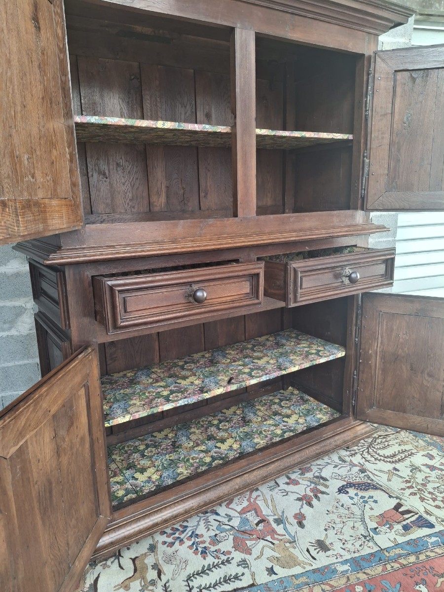 Buffet quatre portes, en chêne sculpté, Régence d'époque XVIIIème-photo-7