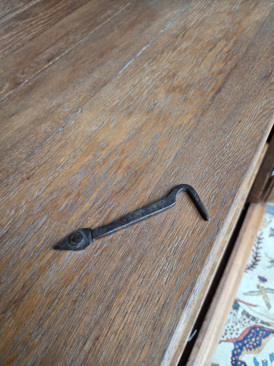 Moulded Oak Wardrobe, Louis XIV Style, 18th Century.-photo-2