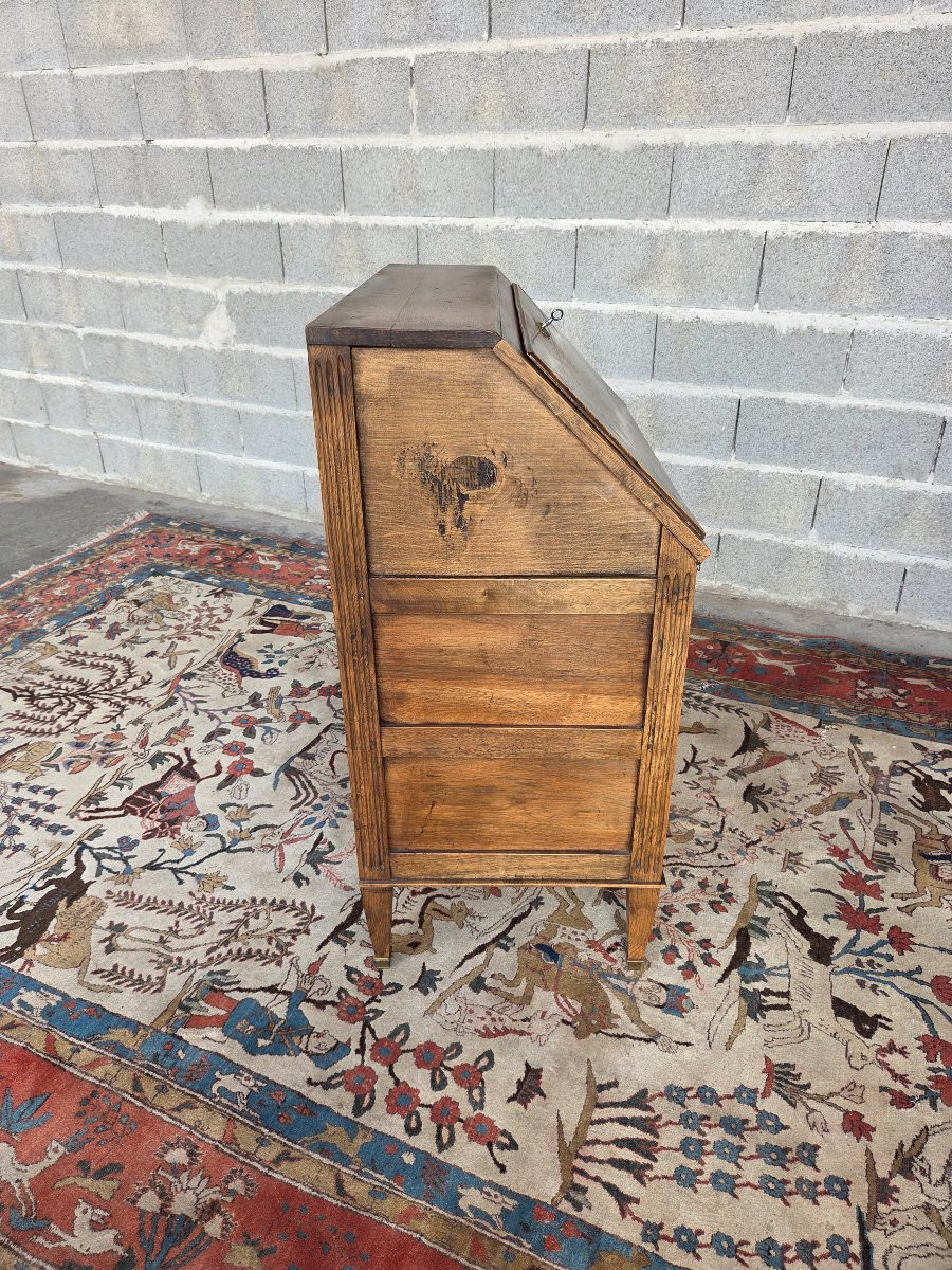 Louis XVI Style Walnut Slant-front Desk, 18th Century-photo-3