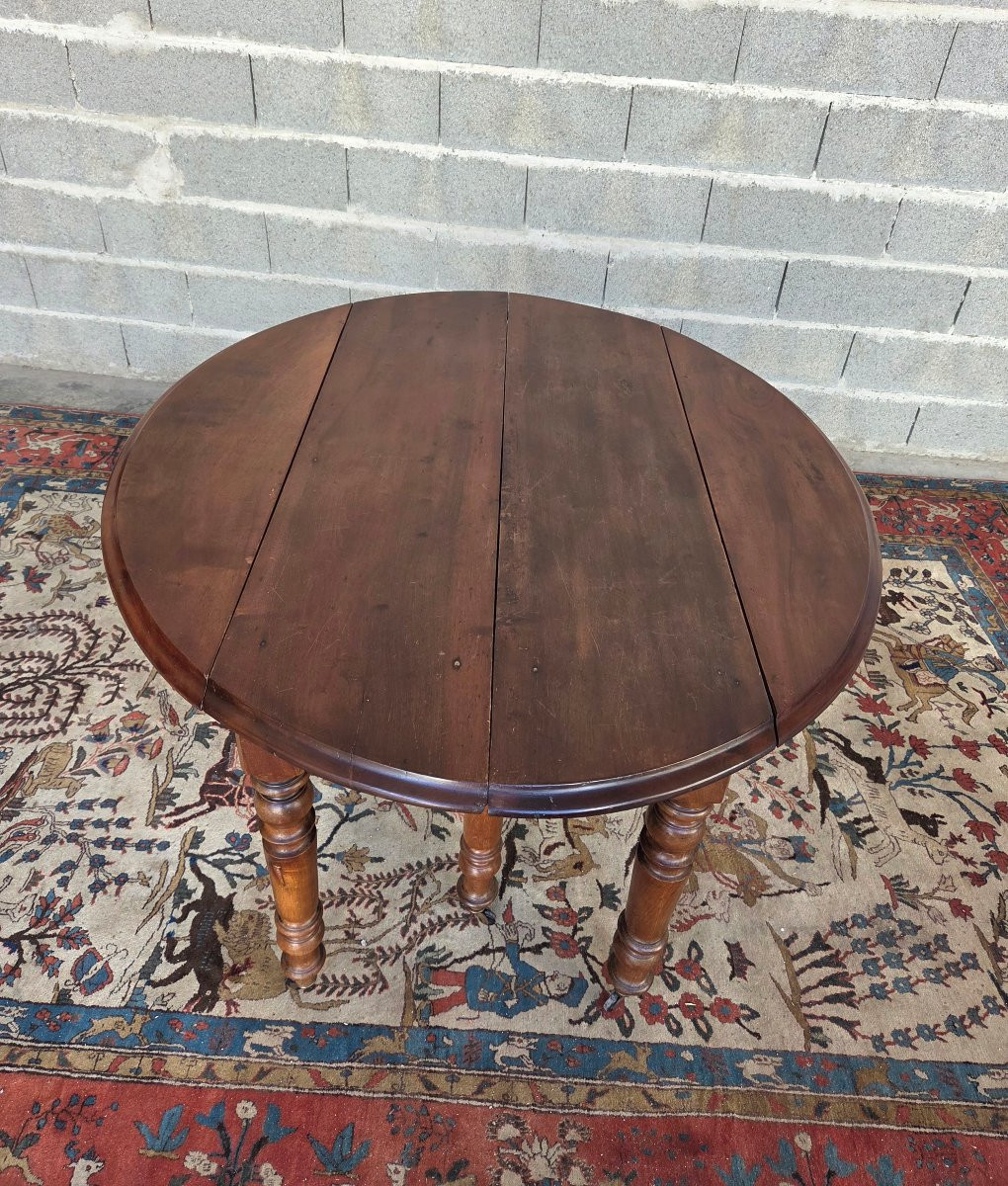 Six-legged Table, In Mahogany, 19th-century Restoration -photo-2