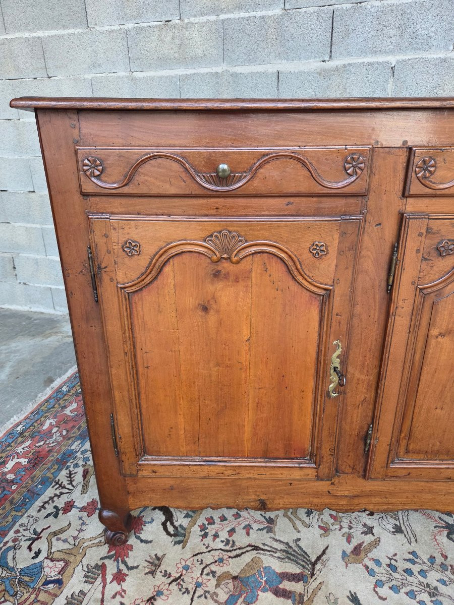 Enfilade Picarde dite de Vignacourt en merisier , Louis XV, d'époque XVIIIe siècle-photo-5