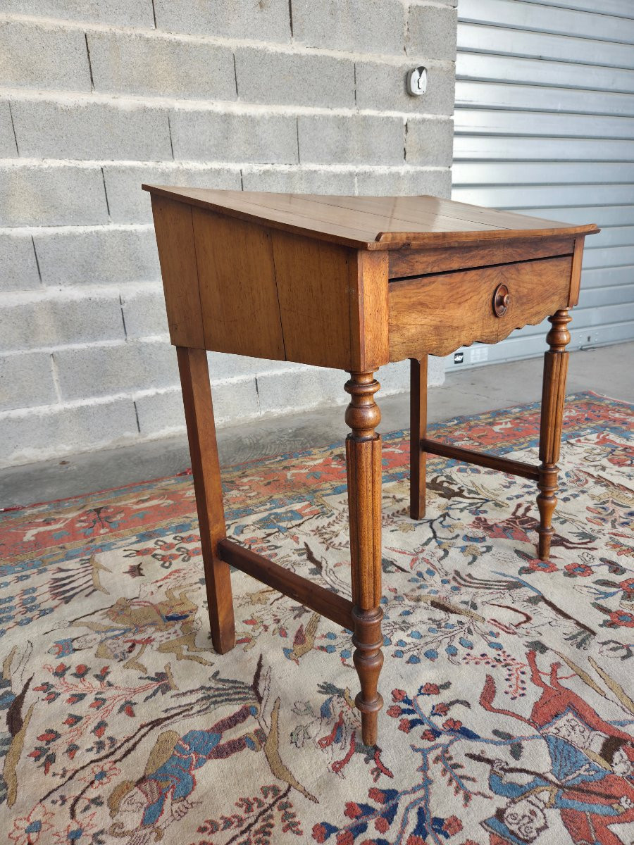 Blond Cherry Wood Writing Desk , Louis Philippe , 20th Century 19th Century-photo-2