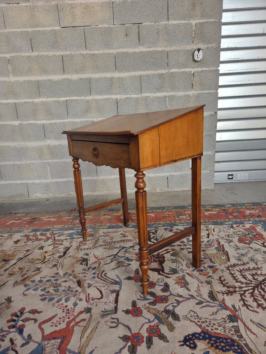Blond Cherry Wood Writing Desk , Louis Philippe , 20th Century 19th Century-photo-3