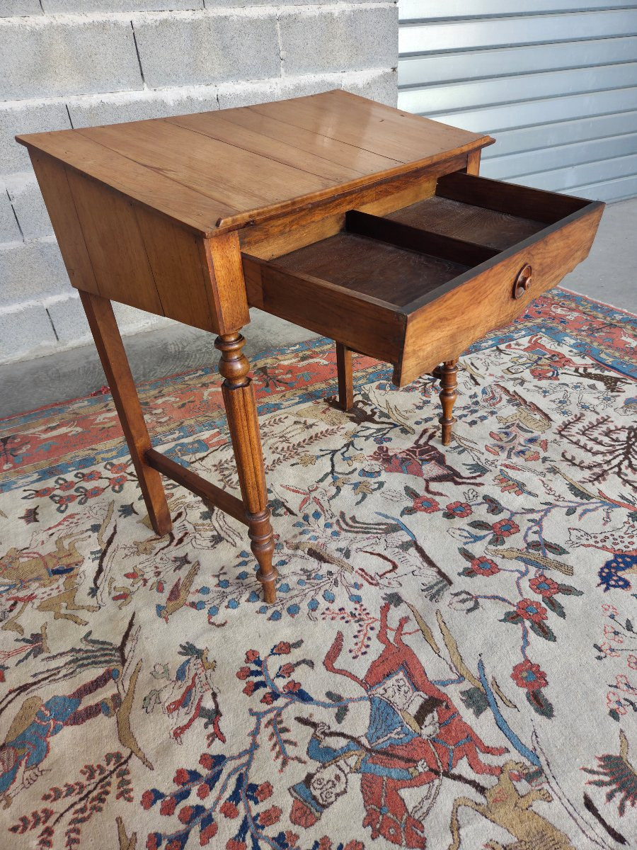 Blond Cherry Wood Writing Desk , Louis Philippe , 20th Century 19th Century-photo-3