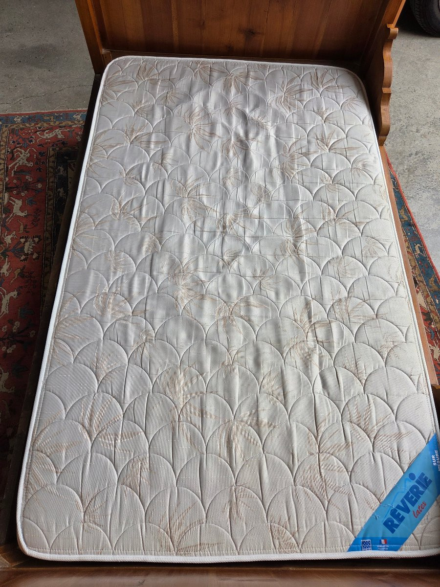 Lit en merisier blond, Louis-Philippe, d'époque XIXème -photo-6