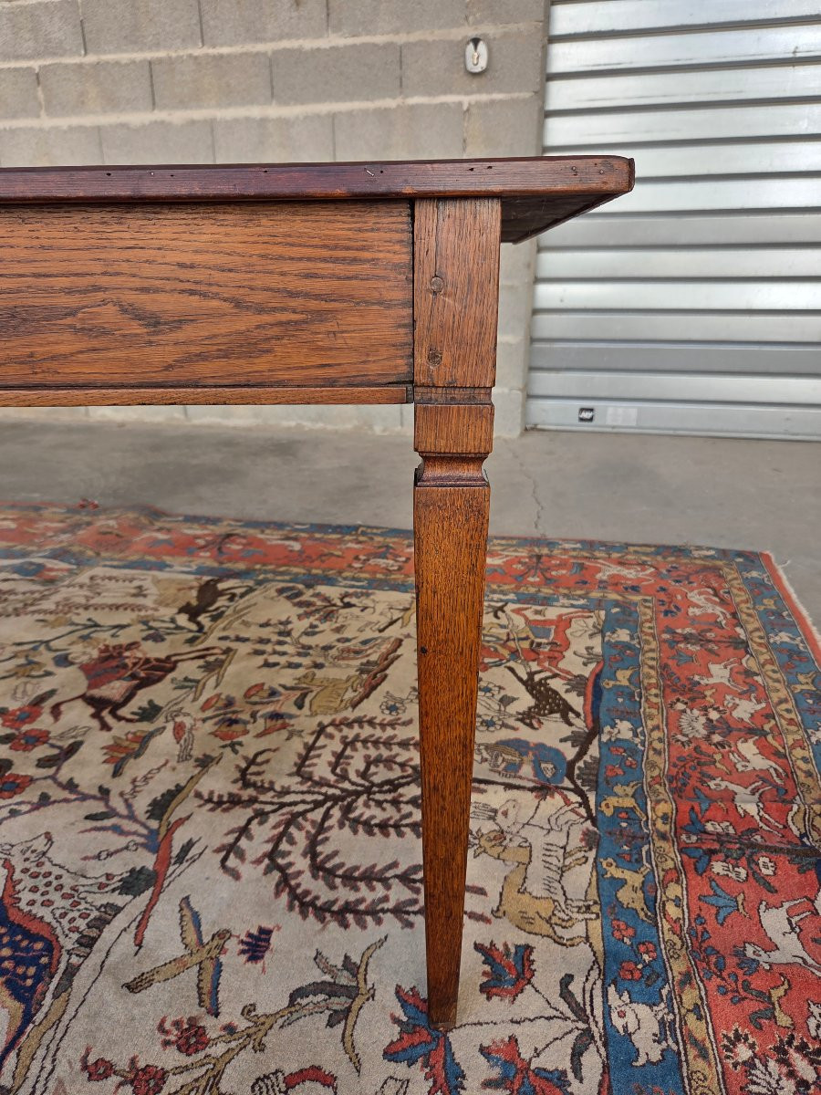 Table en chêne. Directoire, fin XVIII ème, début XIXème-photo-2