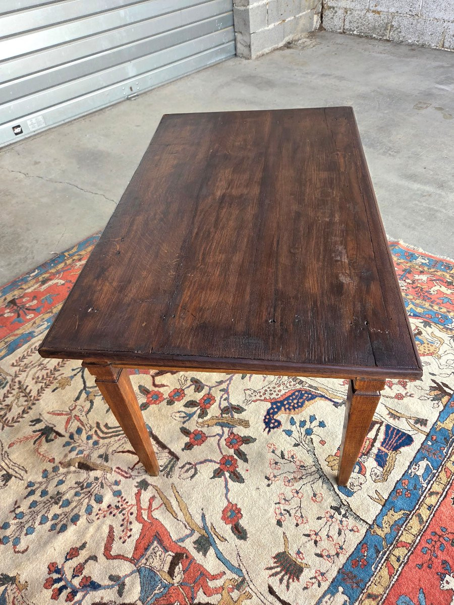 Table en chêne. Directoire, fin XVIII ème, début XIXème-photo-3