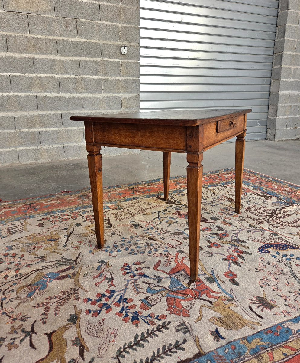 Table en chêne. Directoire, fin XVIII ème, début XIXème-photo-4