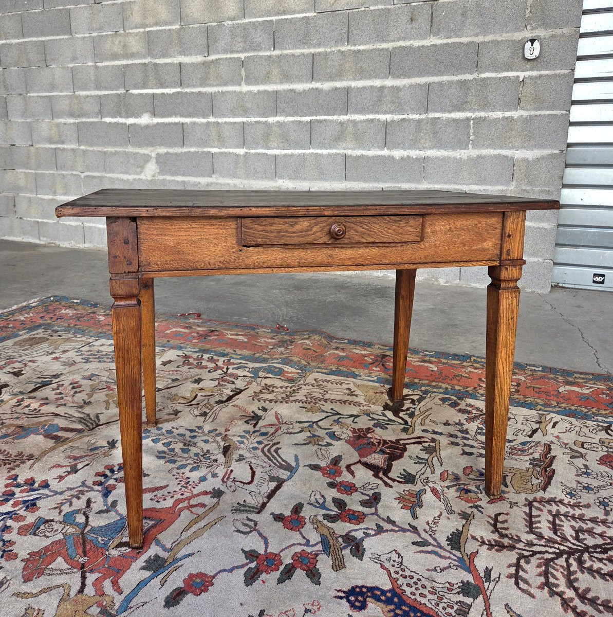 Table en chêne. Directoire, fin XVIII ème, début XIXème-photo-5